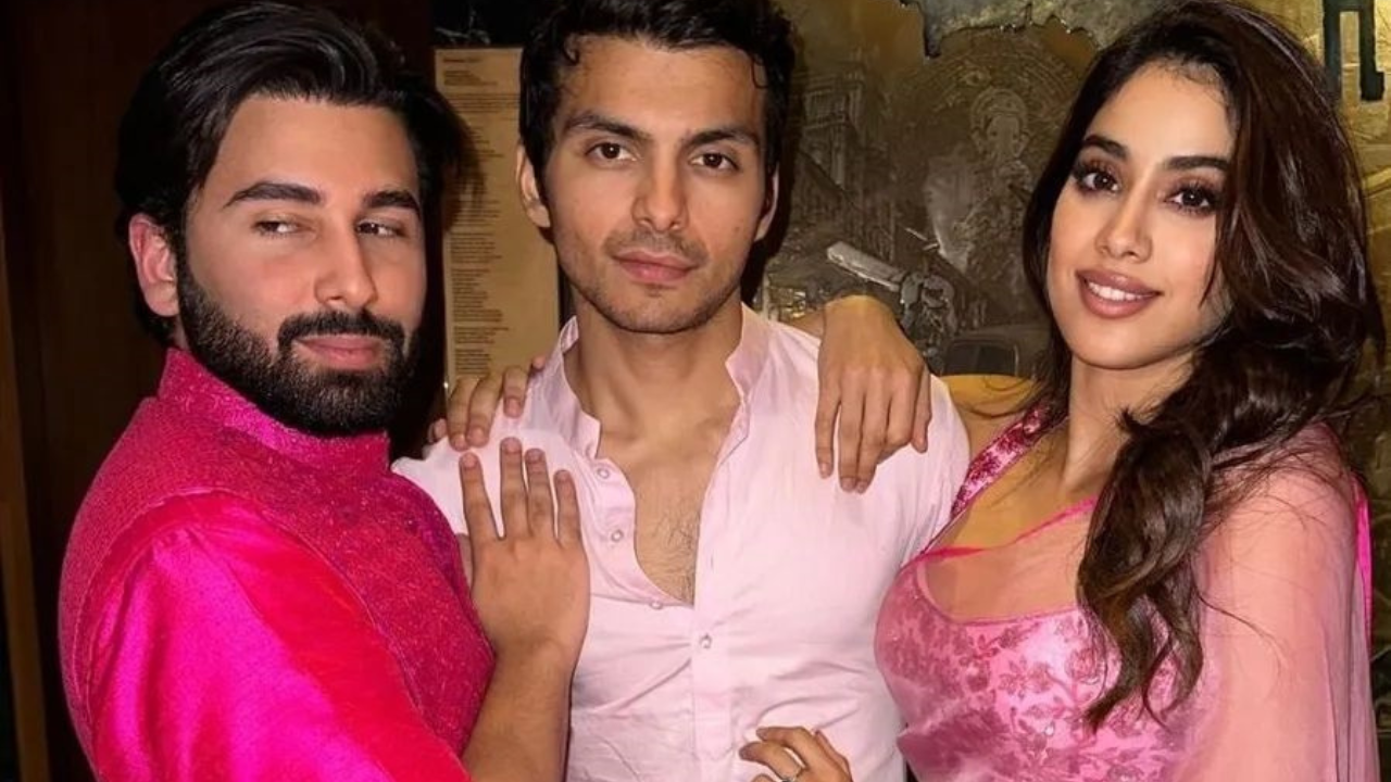 Janhvi Kapoor with rumoured beau Shikhar Pahariya