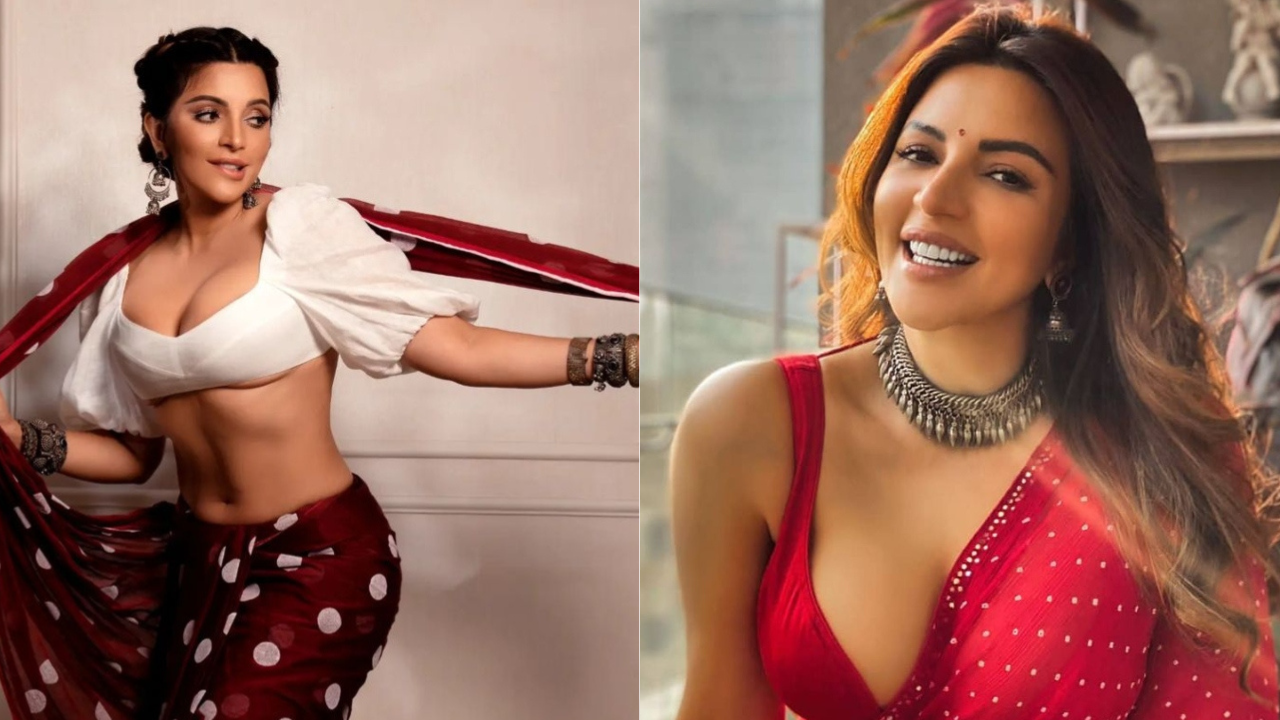 Shama Sikander's bold saree looks