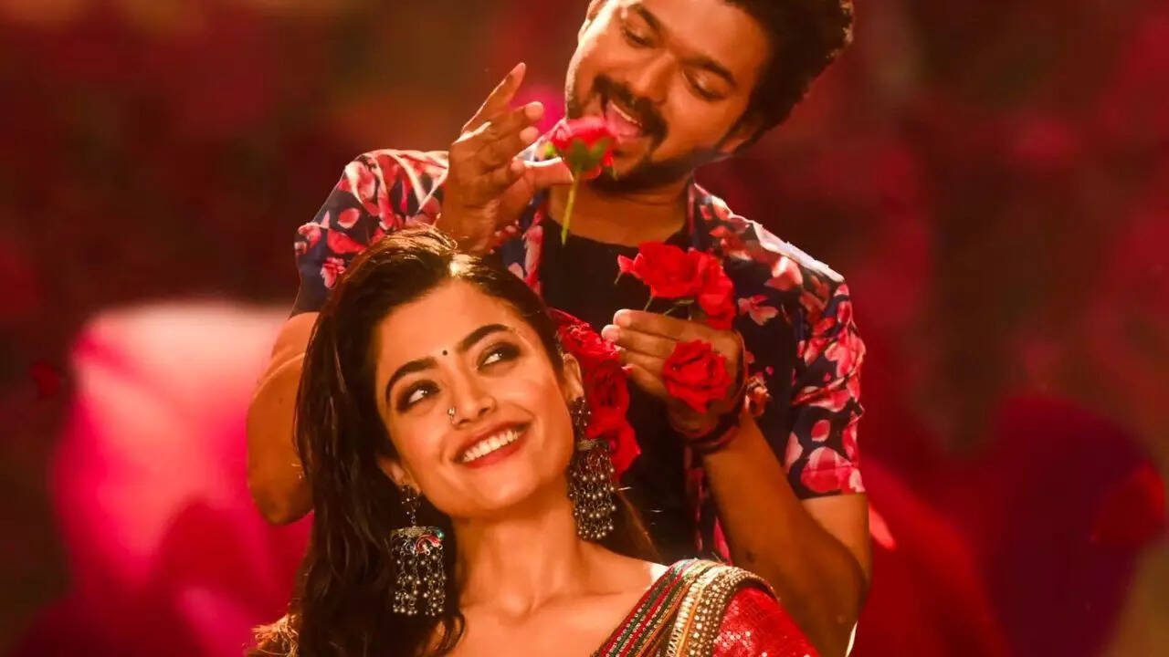 Thalapathy Vijay and Rashmika Mandanna