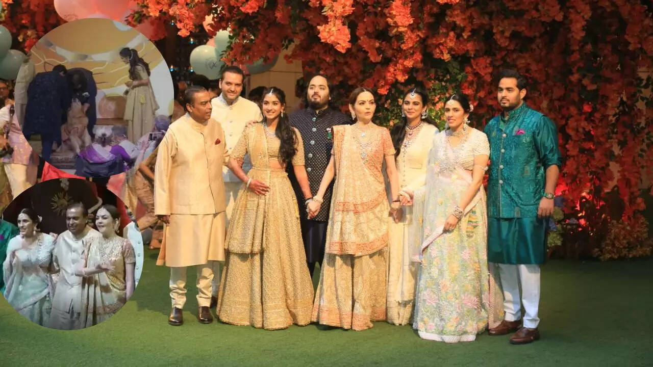 Watch inside videos from Radhika Merchant, Anant Ambani's engagement