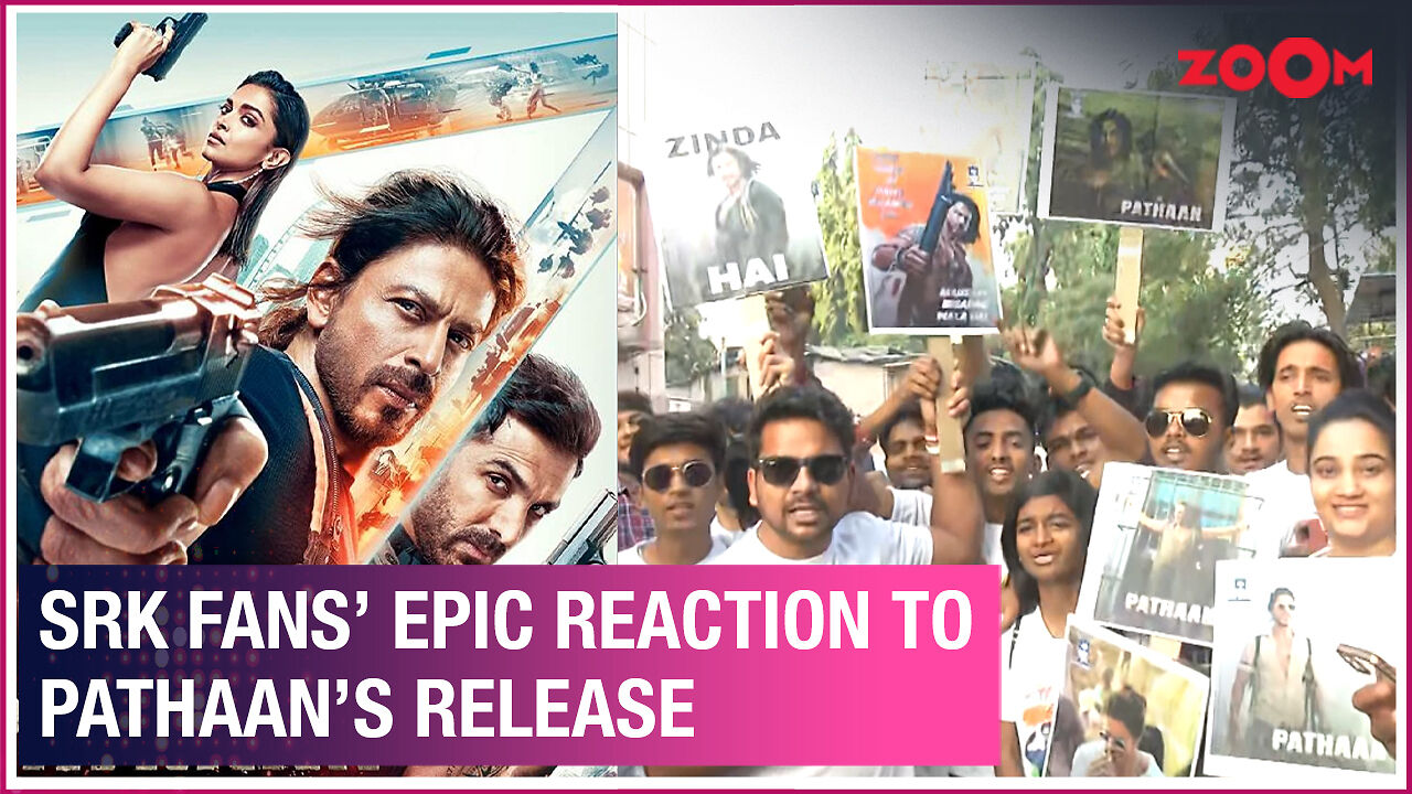 Pathaan review: Shah Rukh Khan fans celebrate the action film & share ...
