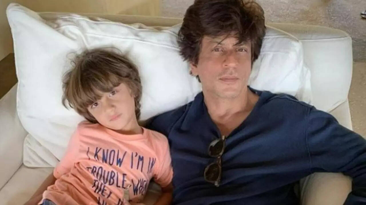 Shah Rukh Khan and AbRam Khan