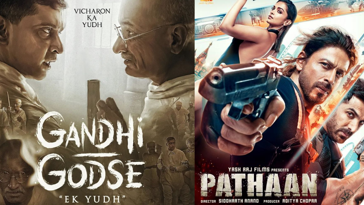 Pathaan vs Gandhi Godse at the box office