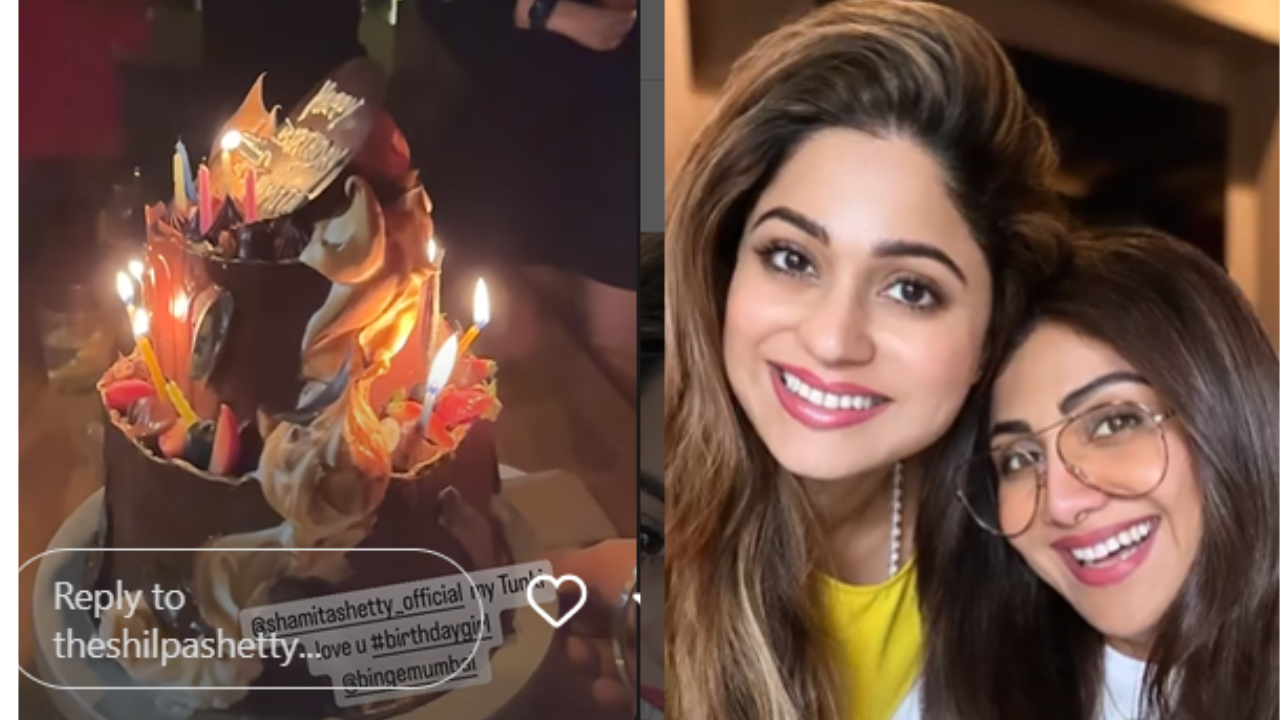 Shilpa Shetty shares a glimpse from Shamita's birthday