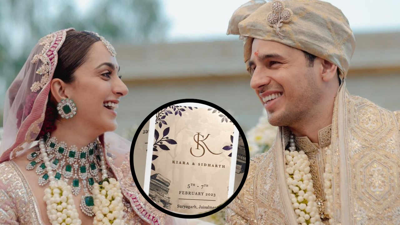 Kiara and Sidharth's supposed wedding card