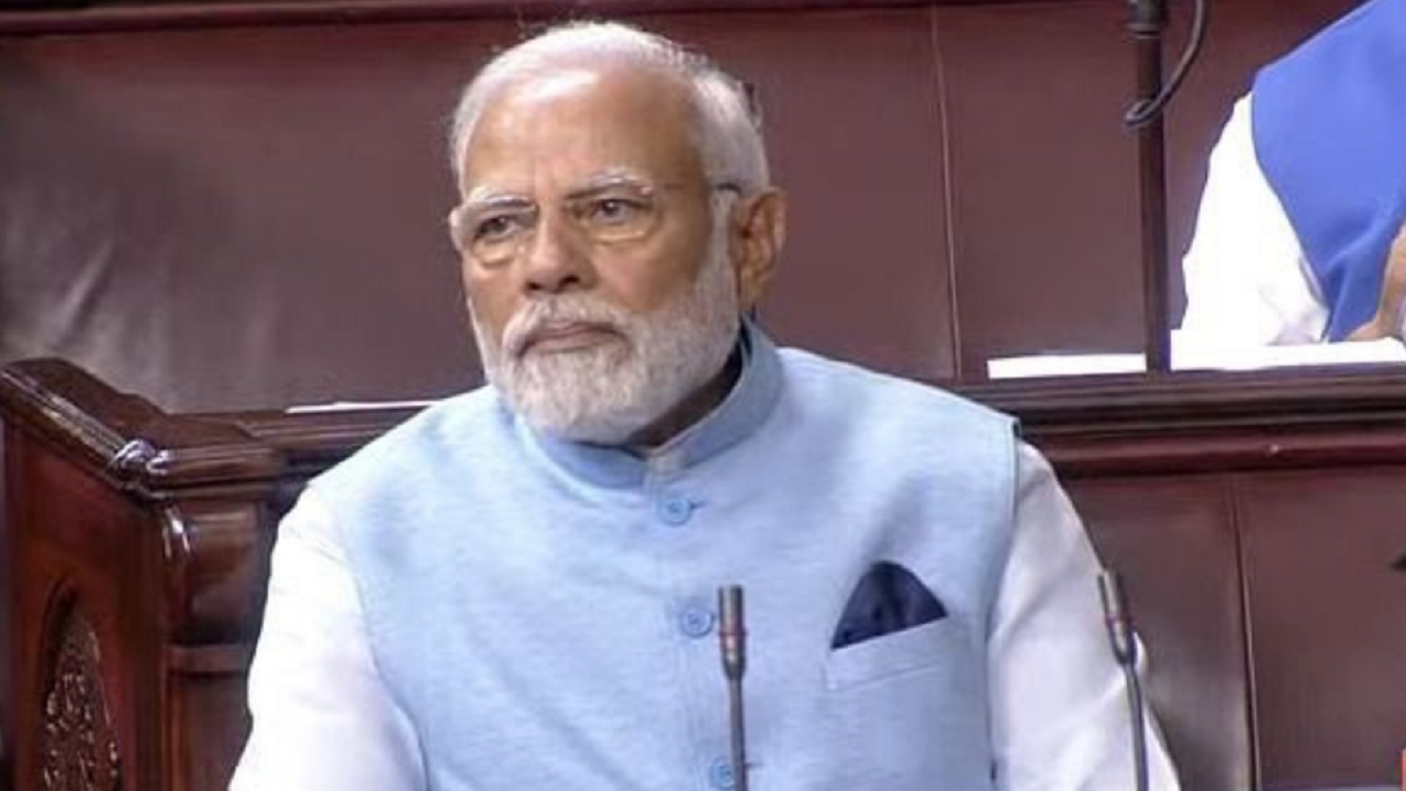 PM Modi wears blue jacket made from recycled plastic bottles in Parliament