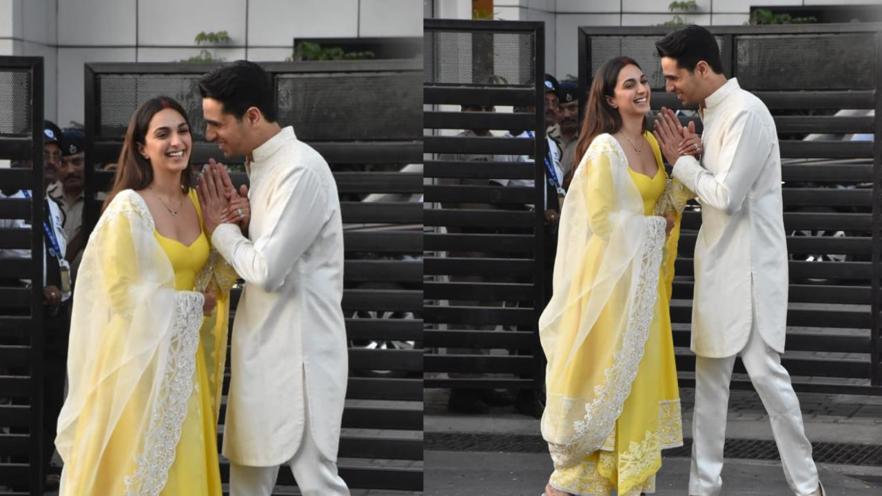 Of teasing and loving! Newlyweds Kiara Advani, Sidharth Malhotra share a playful moment as they return to Mumbai