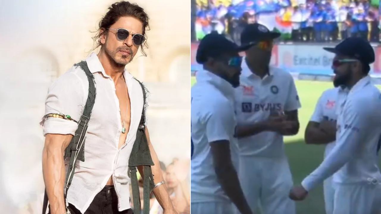 SRK reacts to Virat, Jadeja dancing