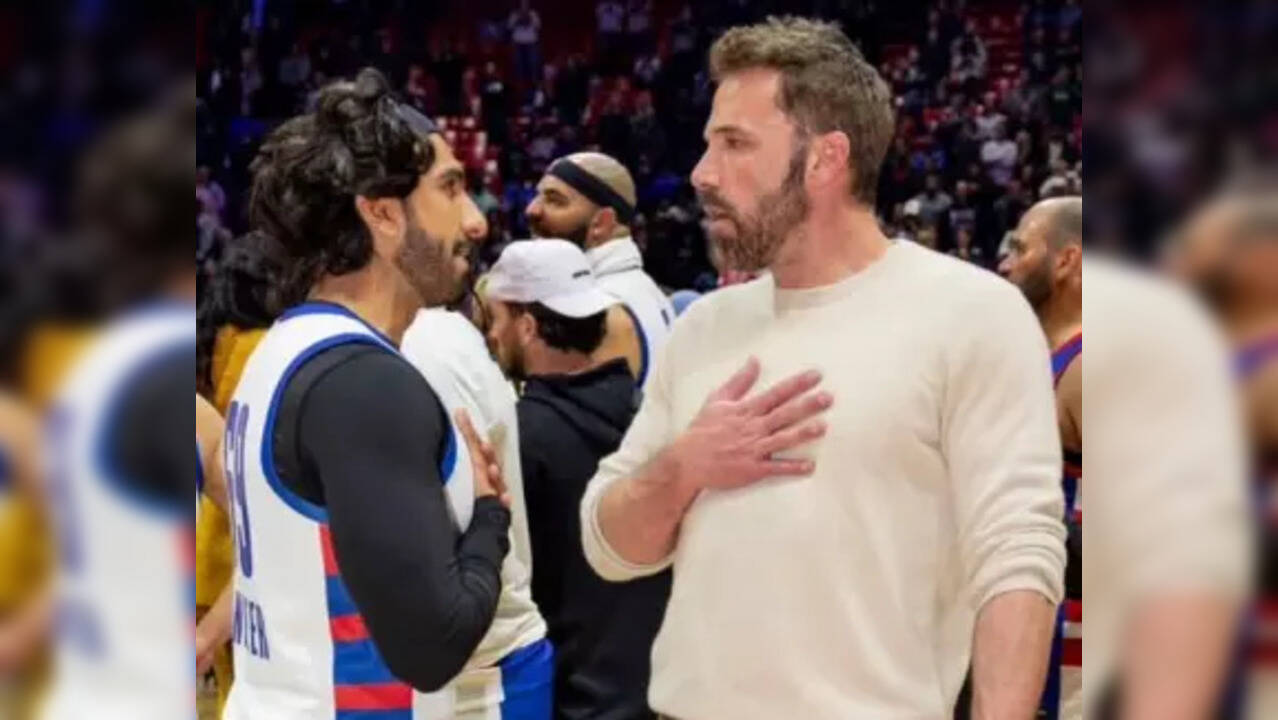 Ranveer Singh gets clicked with Ben Affleck at NBA All-Star Celebrity Game 2023