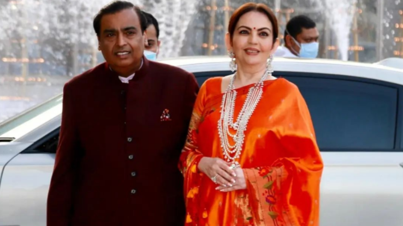 Mukesh and Nita Ambani. Pic Credit: Instagram