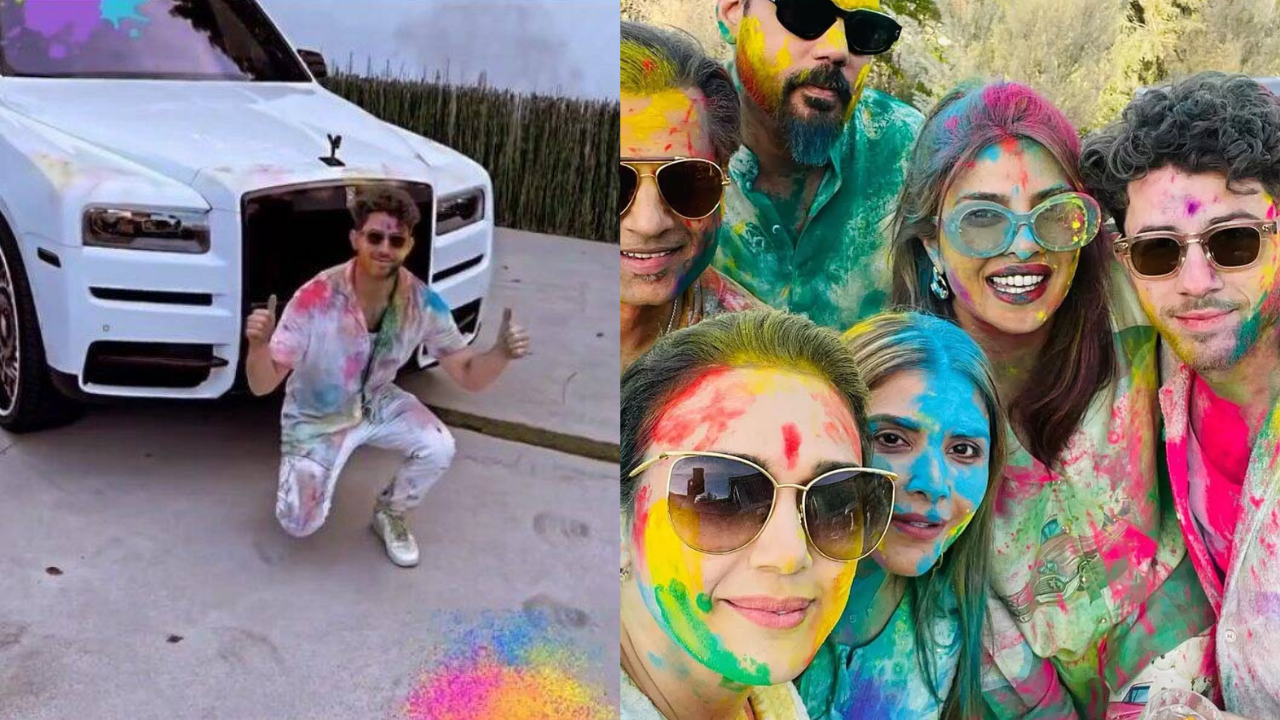 ​Nick Jonas and Priyanka Chopra ​Holi celebrations