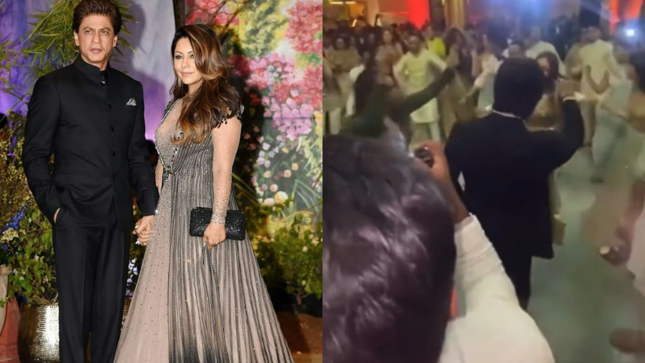 Shah Rukh Khan grooves with Gauri at Alanna Panday's wedding