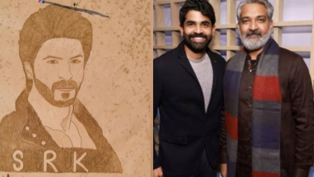 Entertainment News Updates: Sand artists draw Shah Rukh Khan's portrait at Pakistan's Gadani Beach, SS Rajamouli's son Karthikeya pens heartwarming note on first anniversary of RRR, and more 