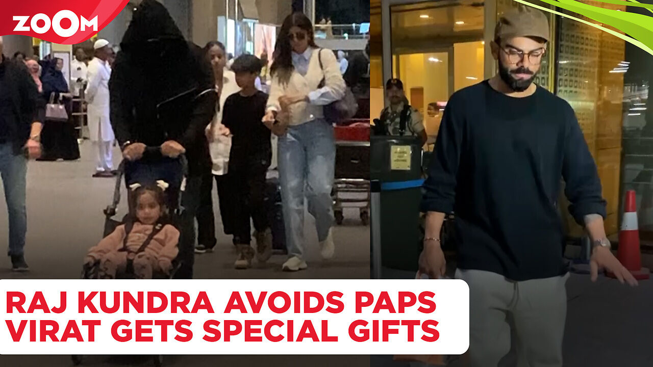 Raj Kundra AVOIDS paps while Shilpa Shetty gets clicked; Virat Kohli ...
