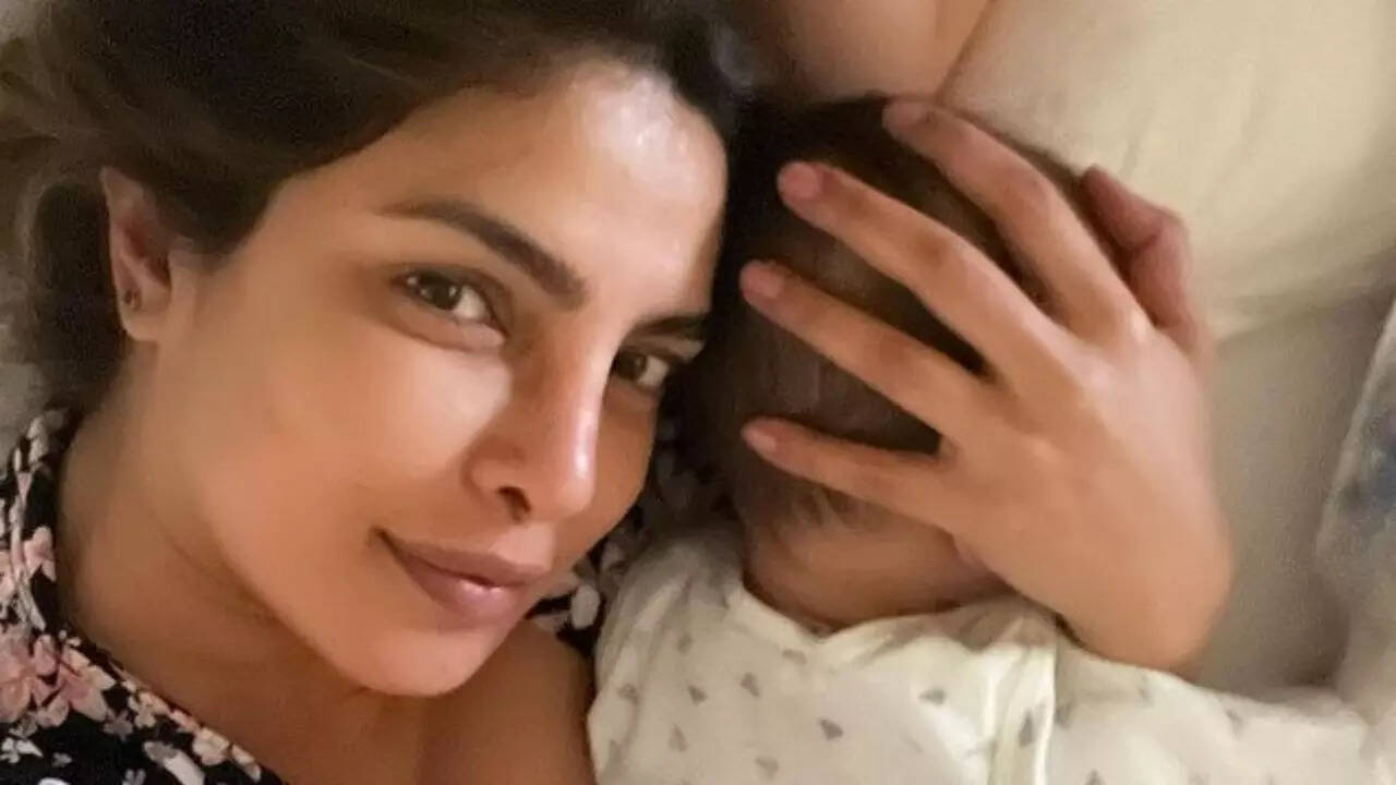 Priyanka Chopra with baby Malti