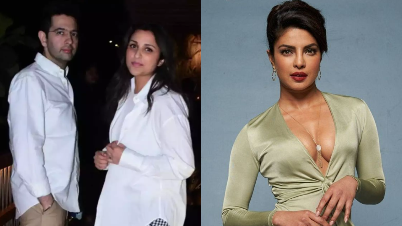 Parineeti Chopra, Raghav Chadha, Priyanka Chopra