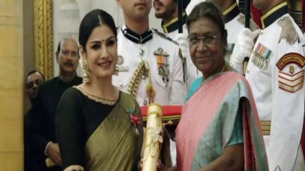 Raveena Tandon conferred with Padma Shri