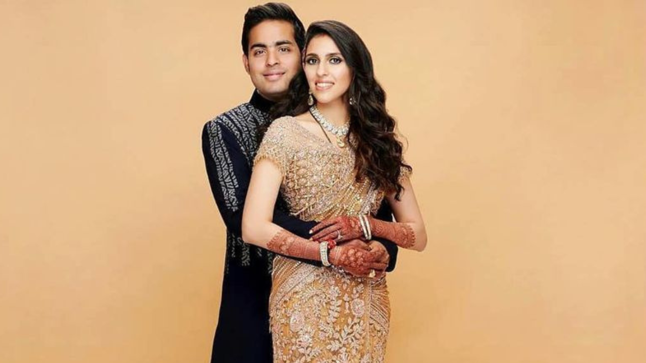 Shloka Mehta and Akash Ambani