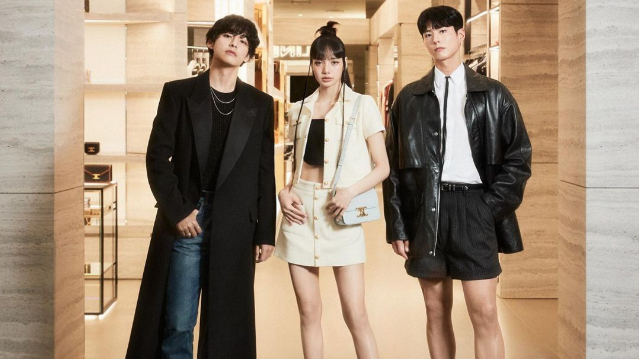 BTS' V Features Blackpink's Lisa, Bogum On His Social Media, Poses At Celine Pop-Up in GLAM PIC