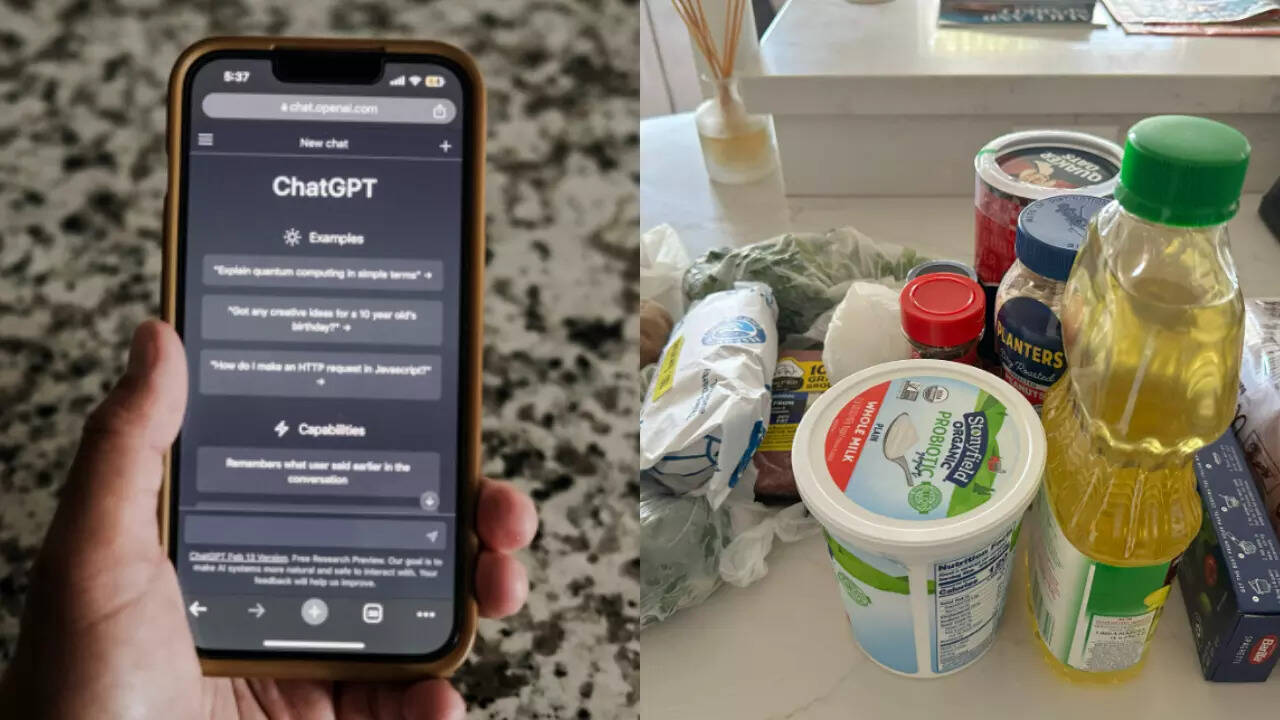 Man's tweet of him using ChatGPT to order groceries and plan meals goes viral. Pic Credit: Pexels/Twitter