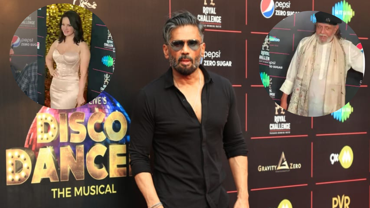 Disco Dancer The Musical Is Here Suniel Shetty, Urfi Javed, Sunny Leone, And Others Bring On The Glam At Red Carpet