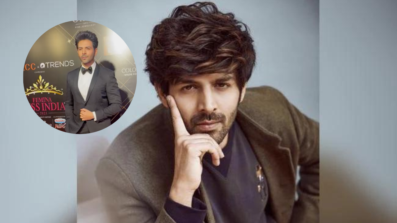 Femina Miss India 2023 Kartik Aryan In Black Suit Makes A Stylish Entry. WATCH (1)