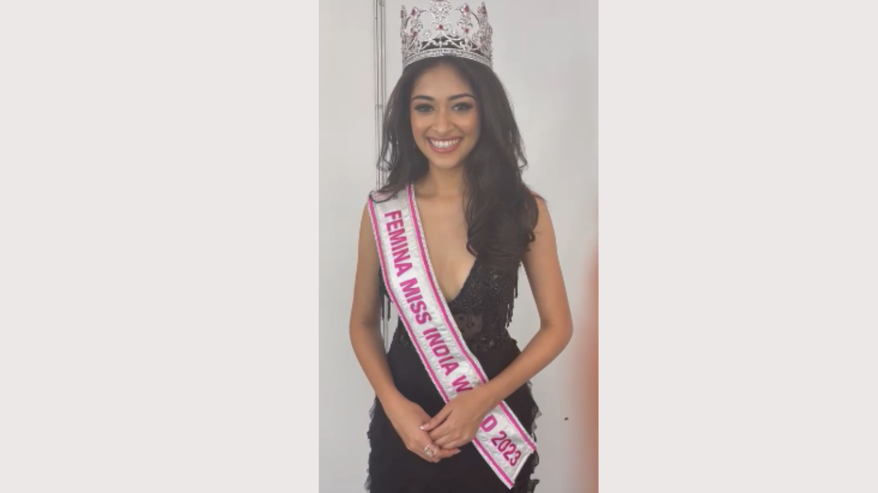 Femina Miss India 2023 Winner Nandini Gupta. Pic Credit: Zoom TV