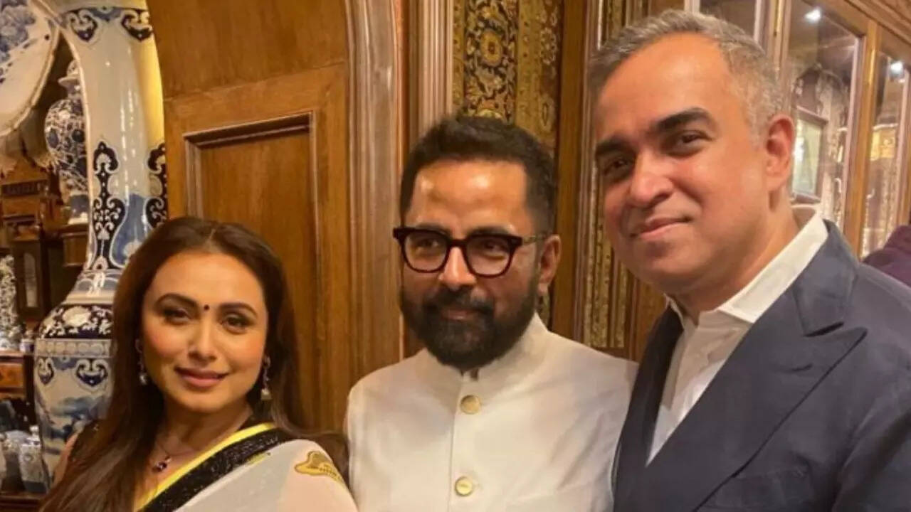 Rani Mukerji with Sabyasachi and Bibhu Mohapatra