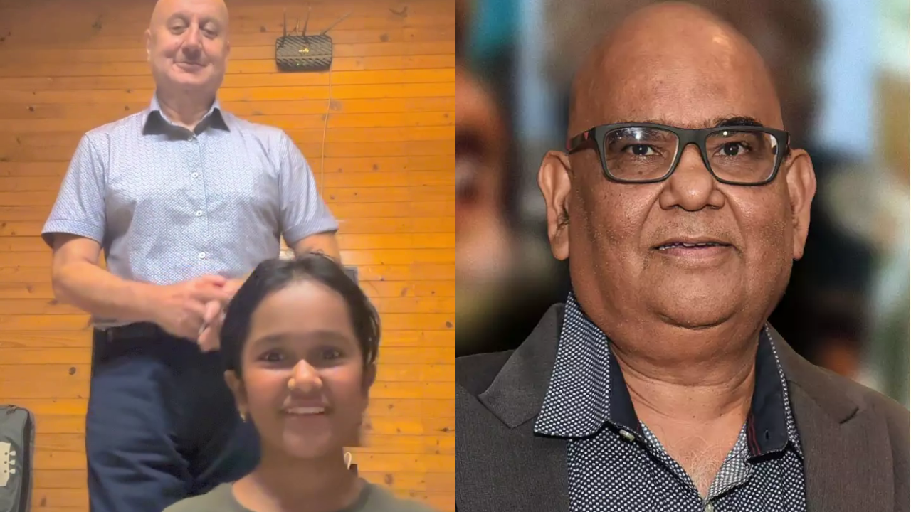 Satish Kaushik’s Daughter Vanshika’s First Reel With Anupam Kher