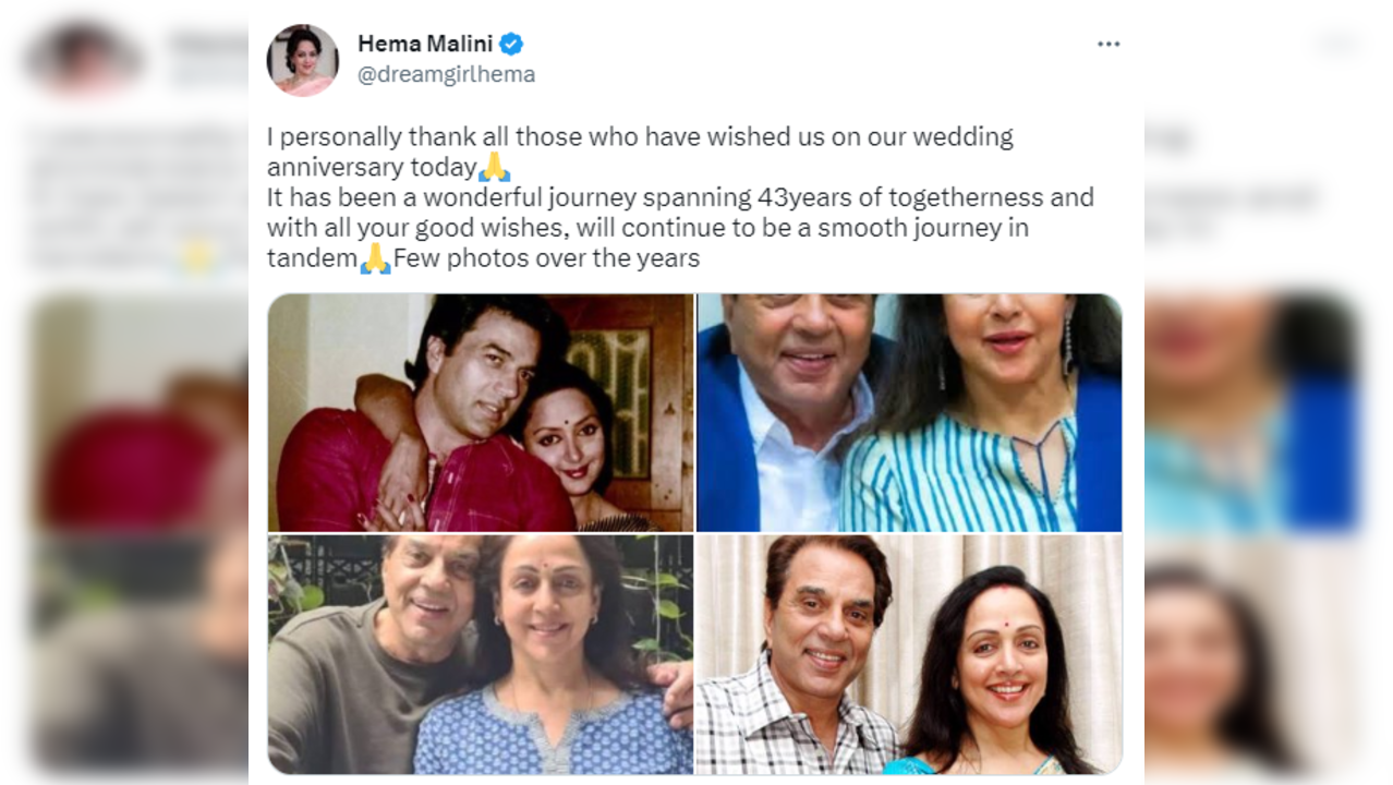 Hema Malini and Dharmendra's beautiful journey