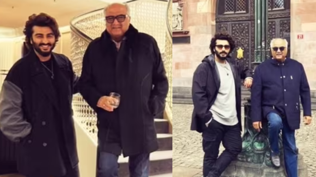 Arjun kapoor and Boney Kapoor watch Hans Zimmer LIVE